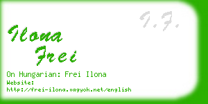 ilona frei business card